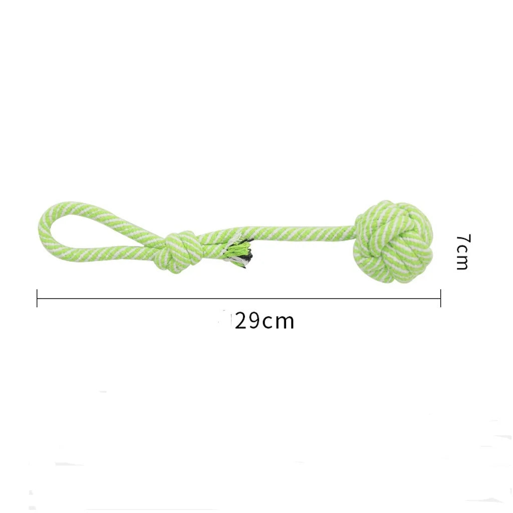 Wholesale Puppy Dog Pet Toy Cotton Braid Shape Rope Chew Knot New Hand-Drawn Dog