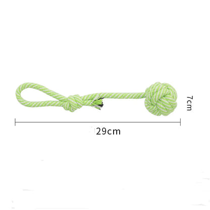 Wholesale Puppy Dog Pet Toy Cotton Braid Shape Rope Chew Knot New Hand-Drawn Dog