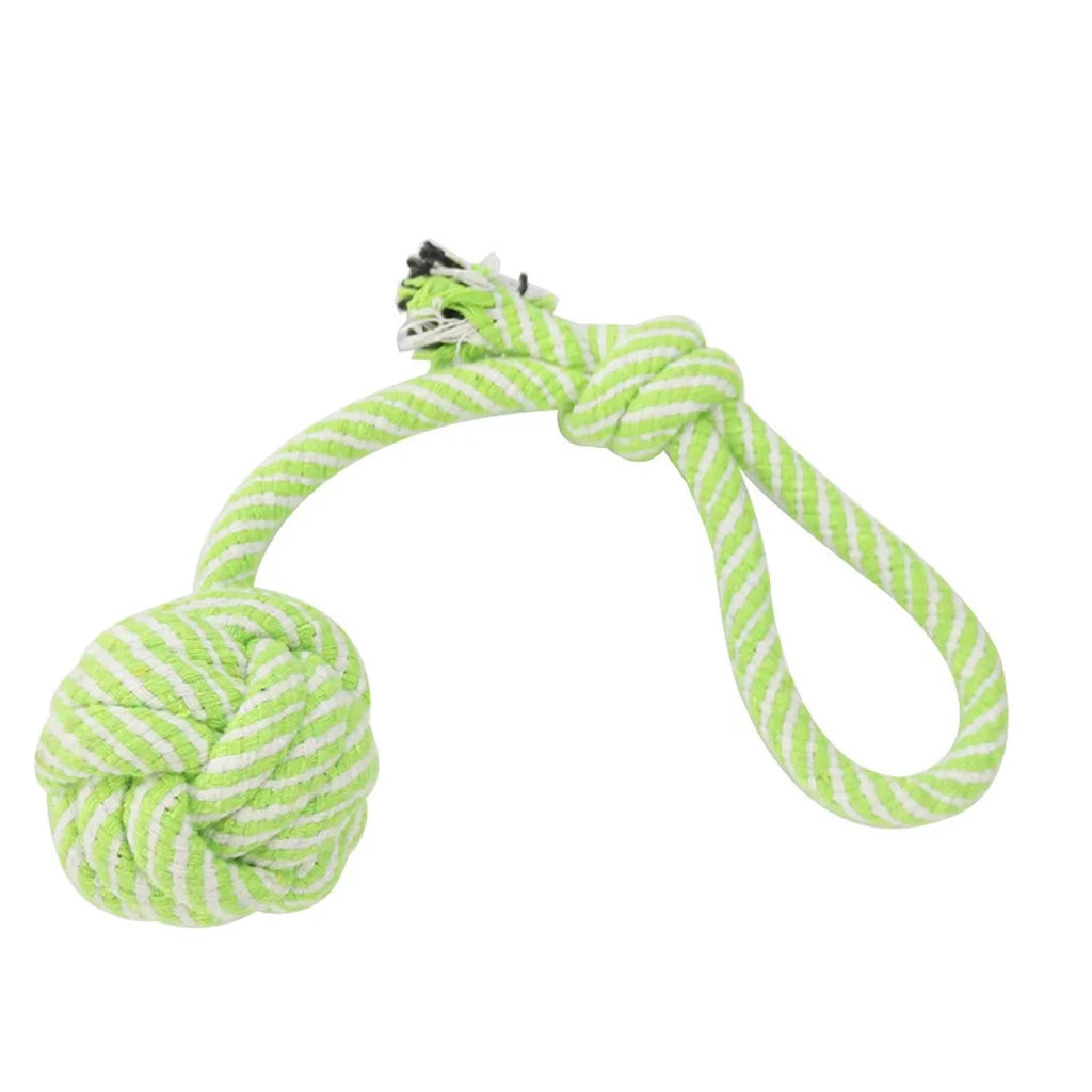 Wholesale Puppy Dog Pet Toy Cotton Braid Shape Rope Chew Knot New Hand-Drawn Dog